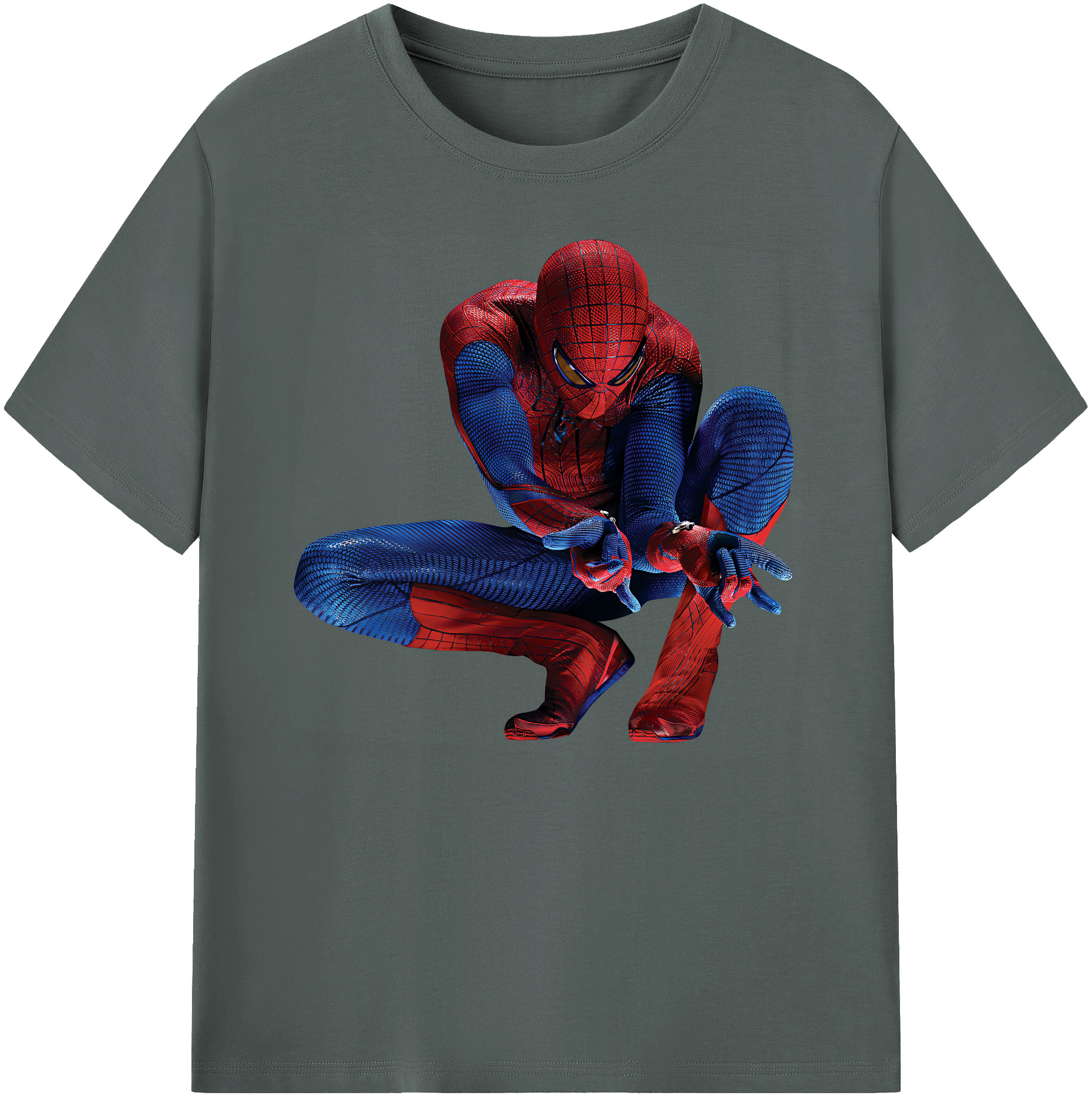 （画像用） Spider Man スパイダーマン 綿100％ メンズ半袖Tシャツ｜肌触りやわらか＆通気性